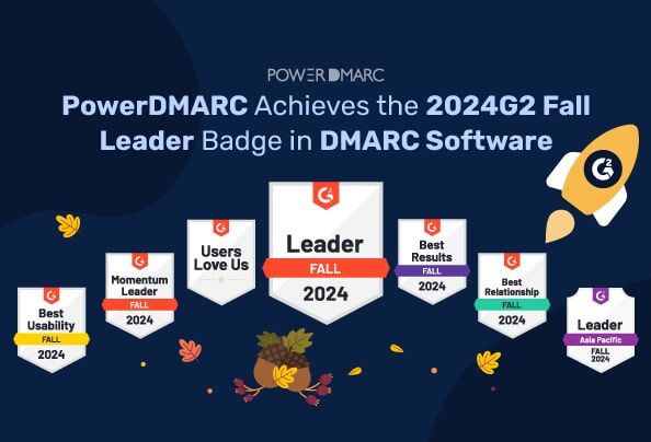 PowerDMARC obtiene el distintivo 2024 G2 Fall Leader en software DMARC