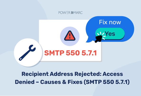 Dirección del destinatario rechazada: Acceso denegado - Causas y soluciones (SMTP 550 5.7.1)