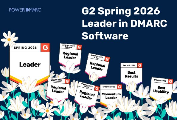 PowerDMARC ha sido nombrado líder en software DMARC por G2 en la primavera de 2026
